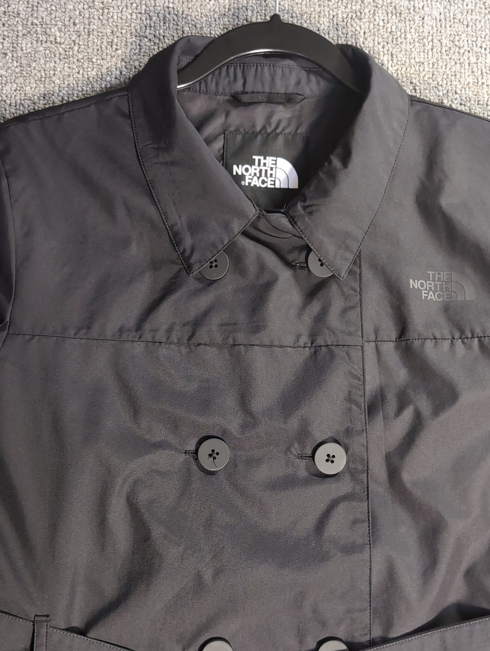 The North Face City Rain Belted Trench Coat Size Small in TNF Black - Picture 8 of 15